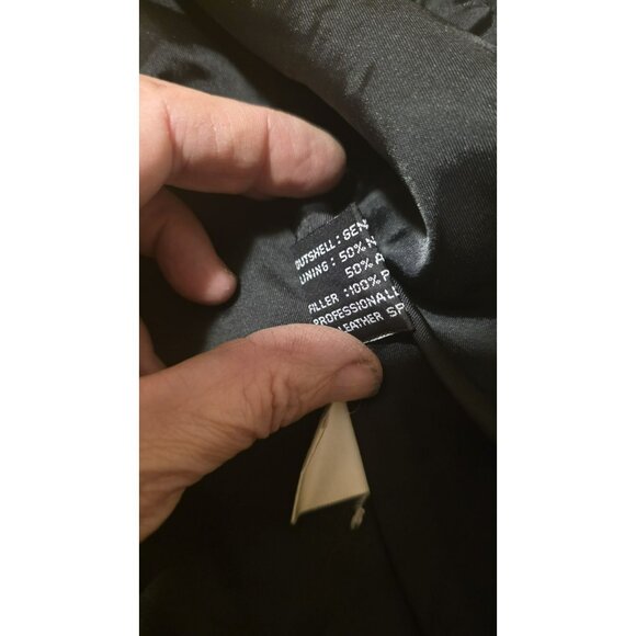 American People Leather Jacket Button Down Fall Jacket Womens Small Moto Gothic - Picture 9 of 9